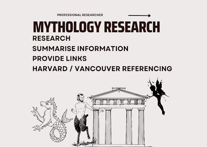 Gig Preview - Research any aspect of mythology