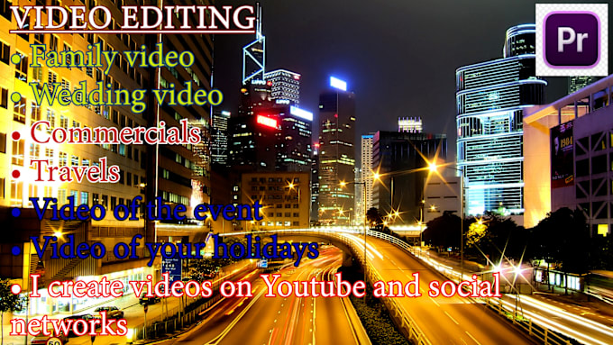 Gig Preview - Editing videos for youtube and social networks, wedding