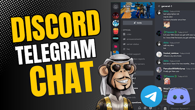 Gig Preview - Chat,engage in your nft discord server and hype your project