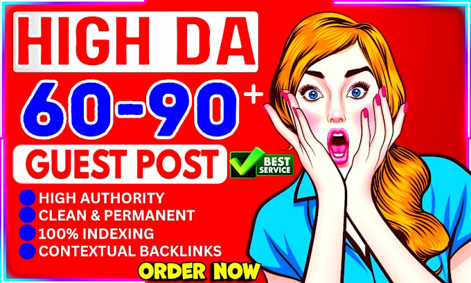 Gig Preview - Publish guest post high da90 website, a premium dofollow guest post service