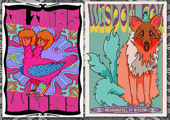 Gig Preview - Create retro psychedelic illustration