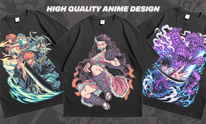 Gig Preview - Create a high quality cartoon or anime t shirt design