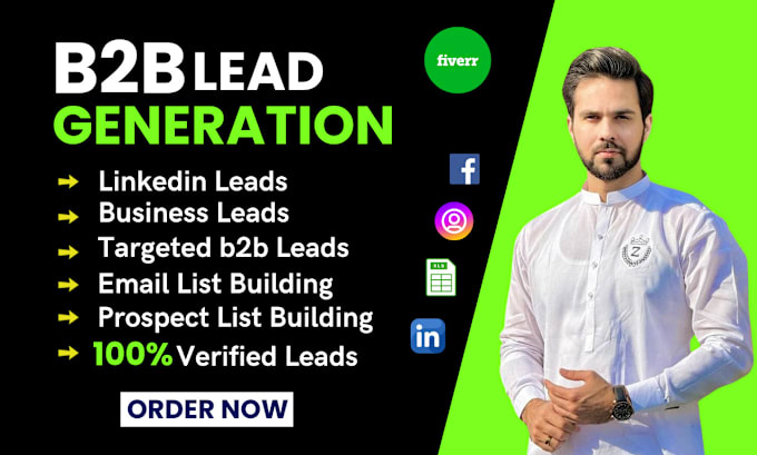 Gig Preview - Do highly targeted b2b linkedin lead generation and prospect email list building