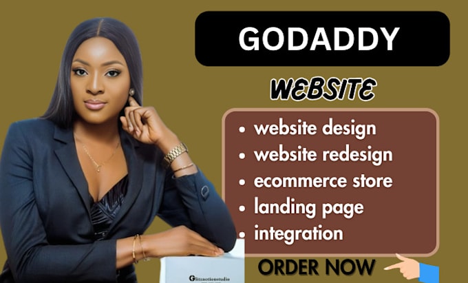 Gig Preview - Godaddy website design hostinger website design godaddy website redesign godaddy