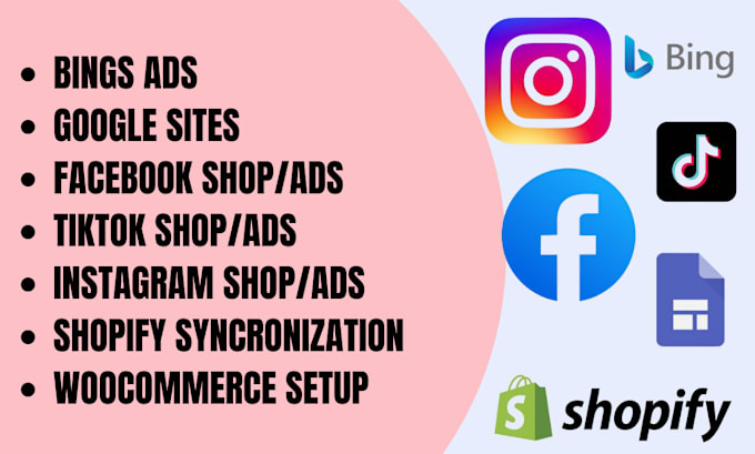 Bestseller - create google shop tiktok shop bings ads sync to shopify woocommerce store