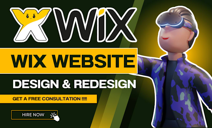 Gig Preview - Built wix website design or redesign wix website design