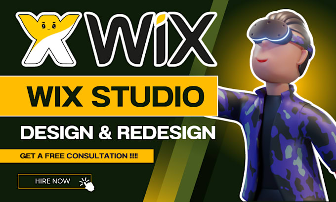 Gig Preview - Build wix studio website design or redesign wix studio