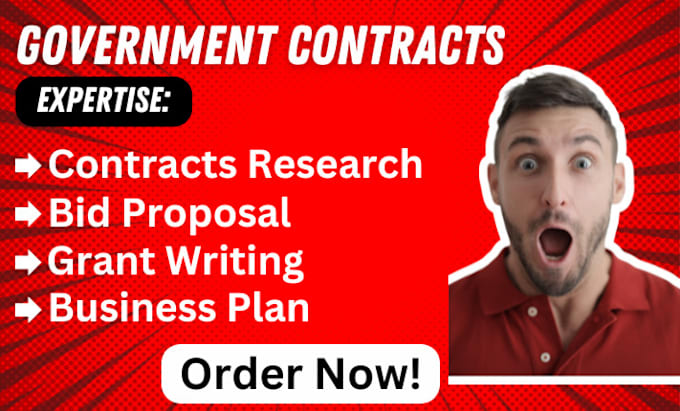 Gig Preview - Do government contract research, respond to rfp, rfi, rfq, write proposal tender