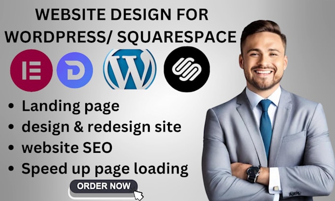 Gig Preview - Build divi elementor pro wordpress website redesign squarespace luxury website