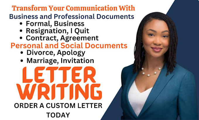 Gig Preview - Write professional resignation letter or email, eviction notice,  i quit letter