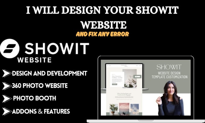 Gig Preview - Do showit website design showit website redesign showit SEO