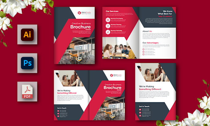 Gig Preview - Do company profile, bifold, trifold brochure design, product catalog