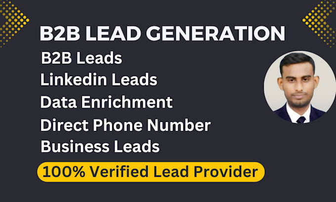 Gig Preview - Do b2b lead generation for any industry