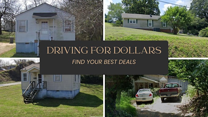 Gig Preview - Do virtual driving for dollars to find you distressed and vacant properties