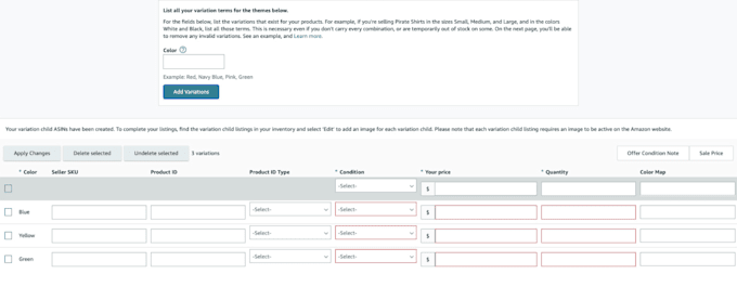 Gig Preview - Create amazon listing variations