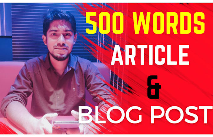 Gig Preview - Write a unique 500 word article in 24 hours