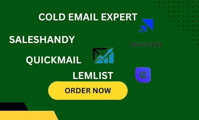 Gig Preview - Cold email expert b2b sales outreach lemlist saleshandy