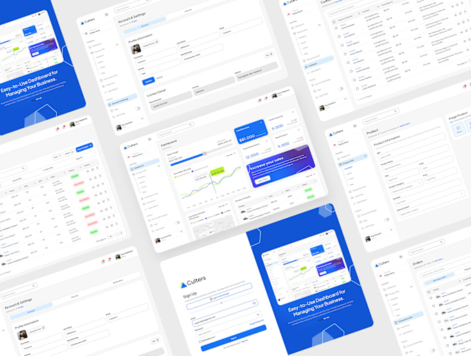 Bestseller - design saas dashboard, CRM and admin dashboard uiux design