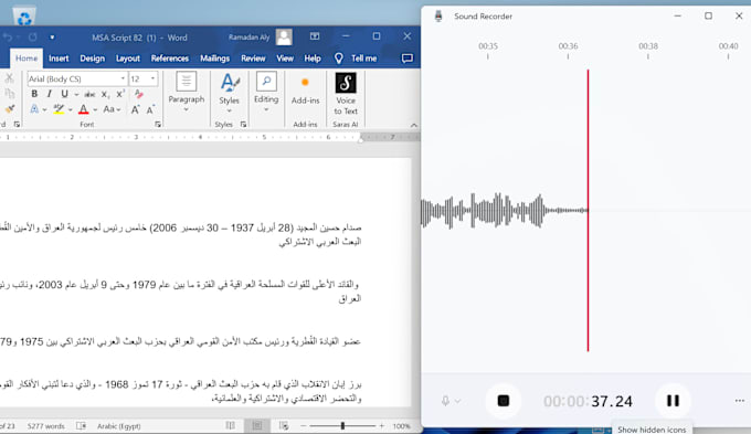 Gig Preview - Record for your project standard arabic