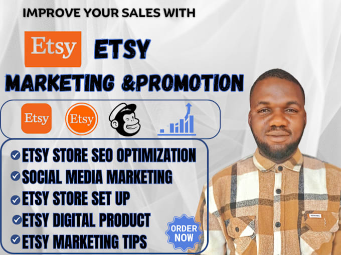 Gig Preview - Do etsy shop promotion, etsy store improvement, etsy products SEO to boost sales