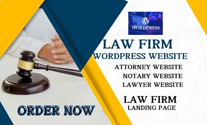 Gig Preview - Design responsive attorney website lawyer and law firm website on wordpress