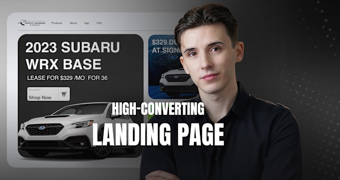 Gig Preview - Create stunning landing page design for your brand