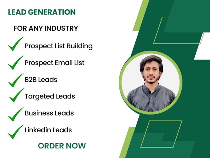 Gig Preview - Email lead list, email list building, b2b prospect, lead generation