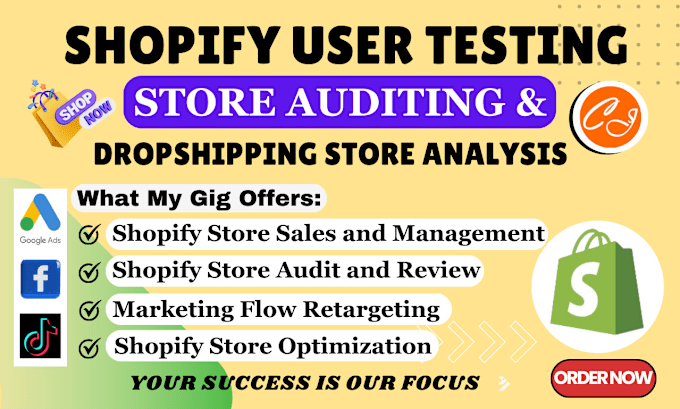 Bestseller - audit ecommerce shopify store or shopify user testing to increase shopify sales