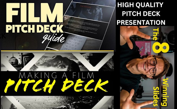 Gig Preview - Top quality film pitch deck investor pitch  deck  movie pitch deck TV series