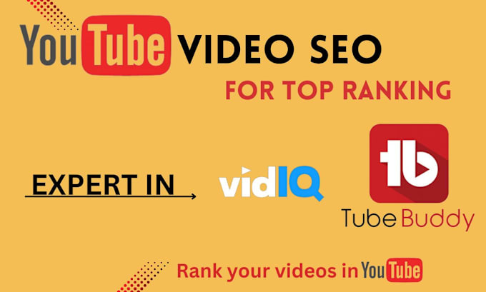 Gig Preview - Optimize youtube video SEO for top ranking