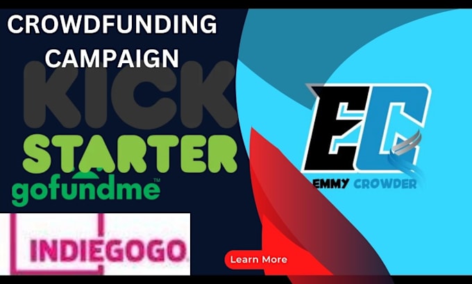 Bestseller - promote and create kickstarter indiegogo gofundme fundraising