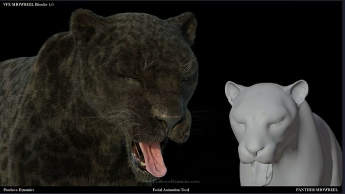 Gig Preview - Realistic 3d animal animation, cgi animal model, fur, groom vfx animal for film