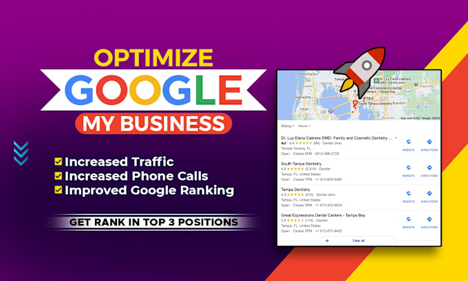 Gig Preview - Optimize your google my business profile for local SEO