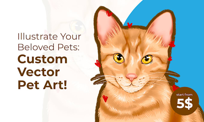 Gig Preview - Custom vector pet art