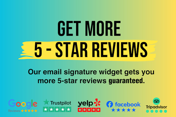 Gig Preview - Build your email signature with a survey template to increase your reviews