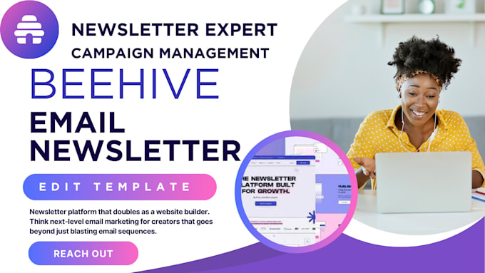 Bestseller - beehiiv email ai newsletter landing page designer beehive website activecampaign