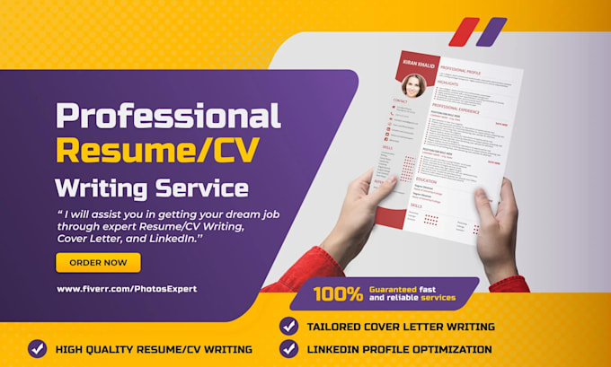 Bestseller - write, edit your executive resume or cv design in 3 hours