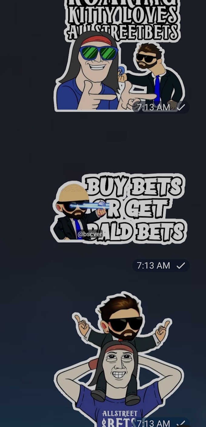 Gig Preview - Do stickers packs for your telegram in affordable price