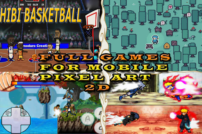 Gig Preview - Do a beautiful pixel art full game or app for android