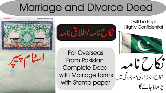 Gig Preview - Provide online nikah and divorce deed as per islamic shariah