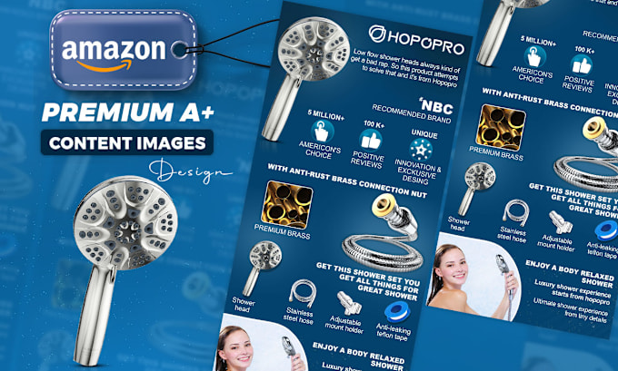 Gig Preview - Design premium ebc amazon a plus content, listing images