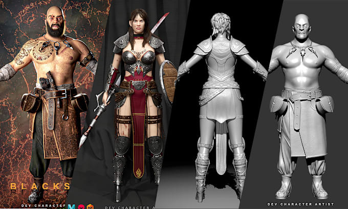 Gig Preview - Create 3d character modelling and texturing for games, cg, and animation