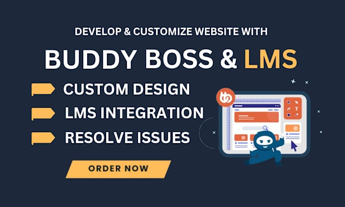 Gig Preview - Build premium lms website with learndash and buddyboss