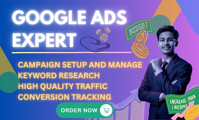 Gig Preview - Setup and manage google ads adwords PPC campaigns