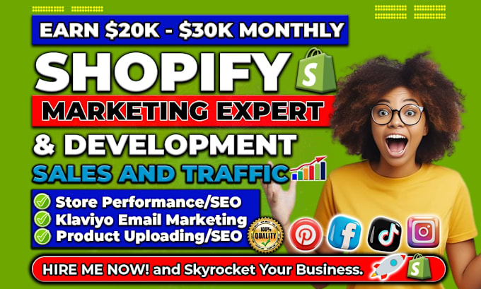 Gig Preview - Build shopify website, shopify dropshipping store or shopify store redesign