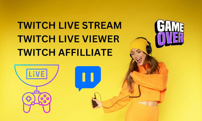 Gig Preview - Do twitch channel promotion to gain follower, chatter, live viewer