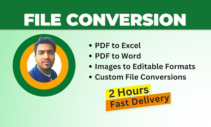 Gig Preview - Do file conversion within 2 hours of express delivery