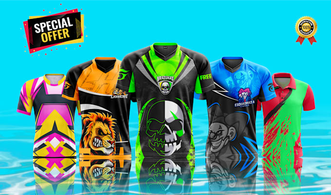 Gig Preview - Design eye catching print ready esports shirt, hoodie etc