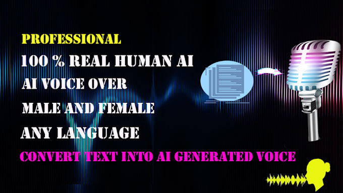 Gig Preview - Create text to speech ai voiceover like real human