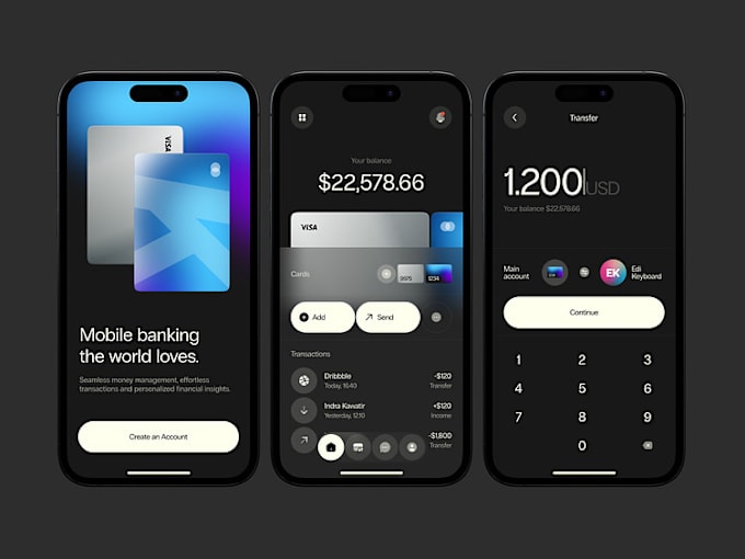 Gig Preview - Fintech app, payment app, bank app, finance app, crypto wallet app, loan p2p app